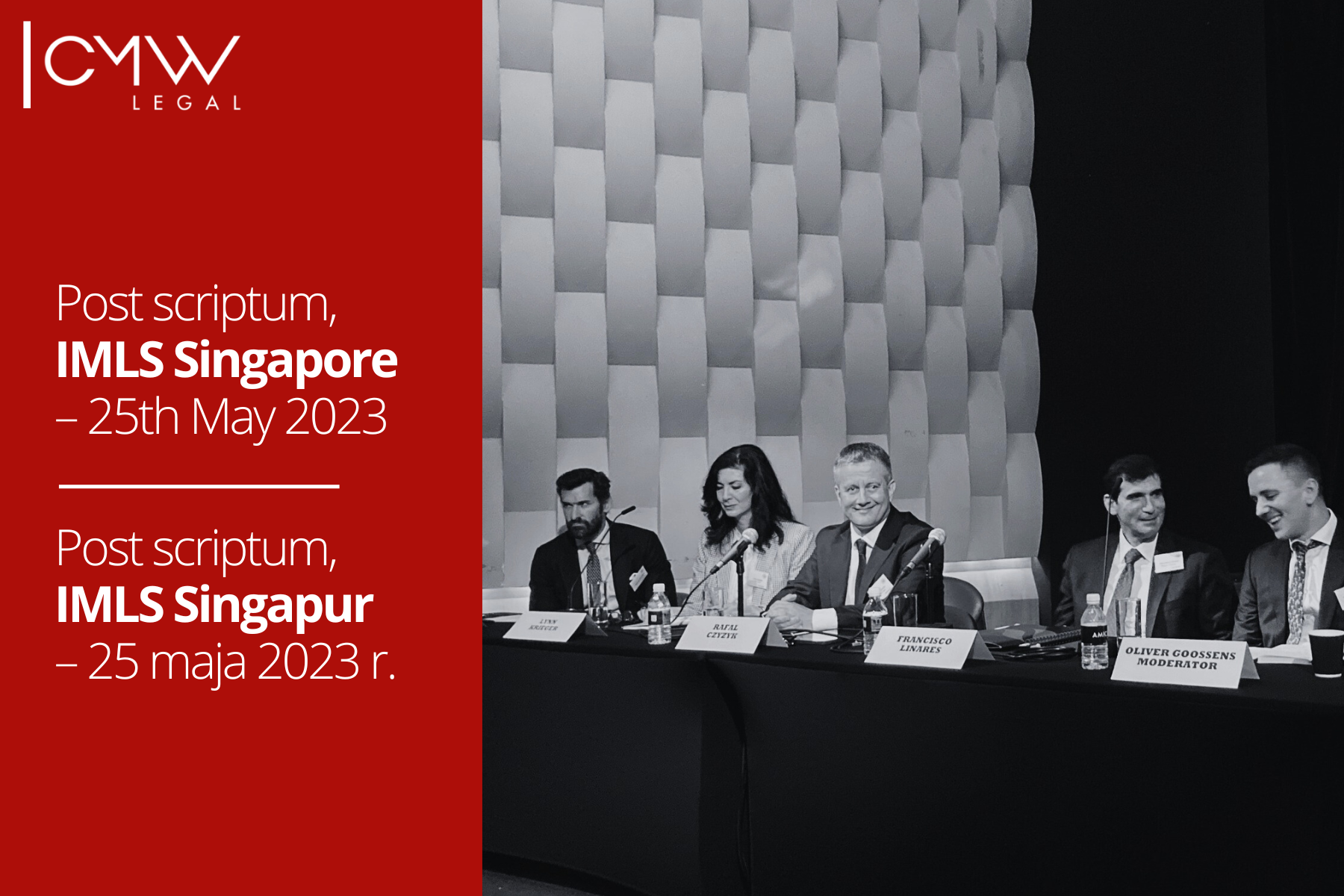  Post scriptum, International Maritime Law Seminar (IMLS) – Singapore, 25th May, 2023