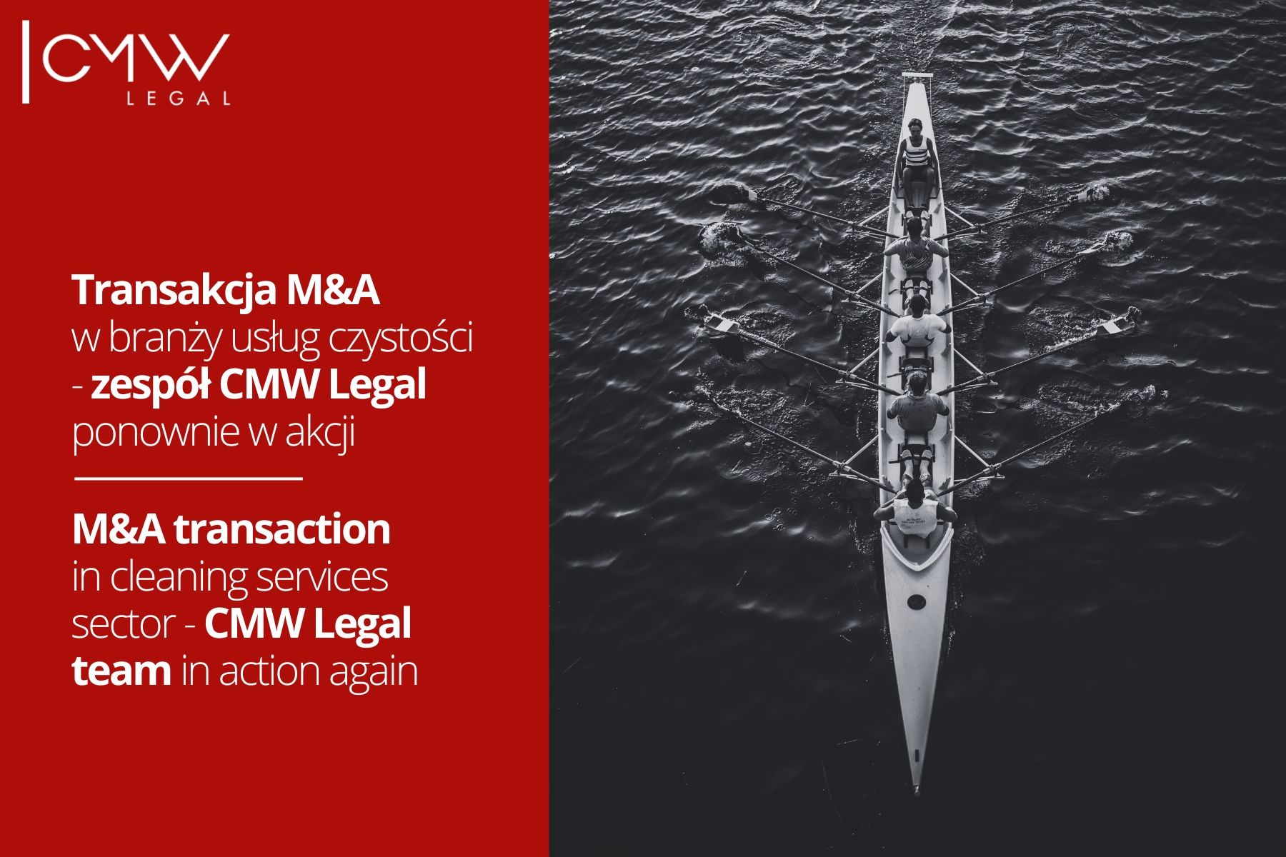  M&A transaction in cleaning services sector — CMW Legal team in action again